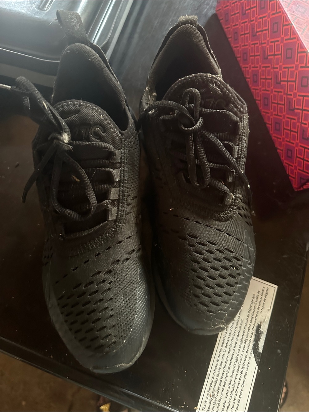 Nike Black Low-Top Knit Sneakers